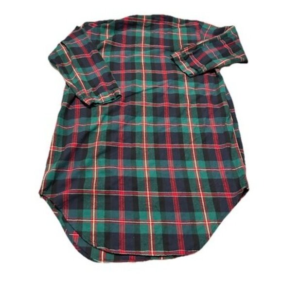 Vintage Disney Store Eeyore Tigger Plaid Flannel Nightgown Long Sleeve OSFM - Picture 4 of 4